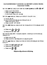 Bài tập Hình học vận dụng các hệ thức lượng trong tam giác vuông